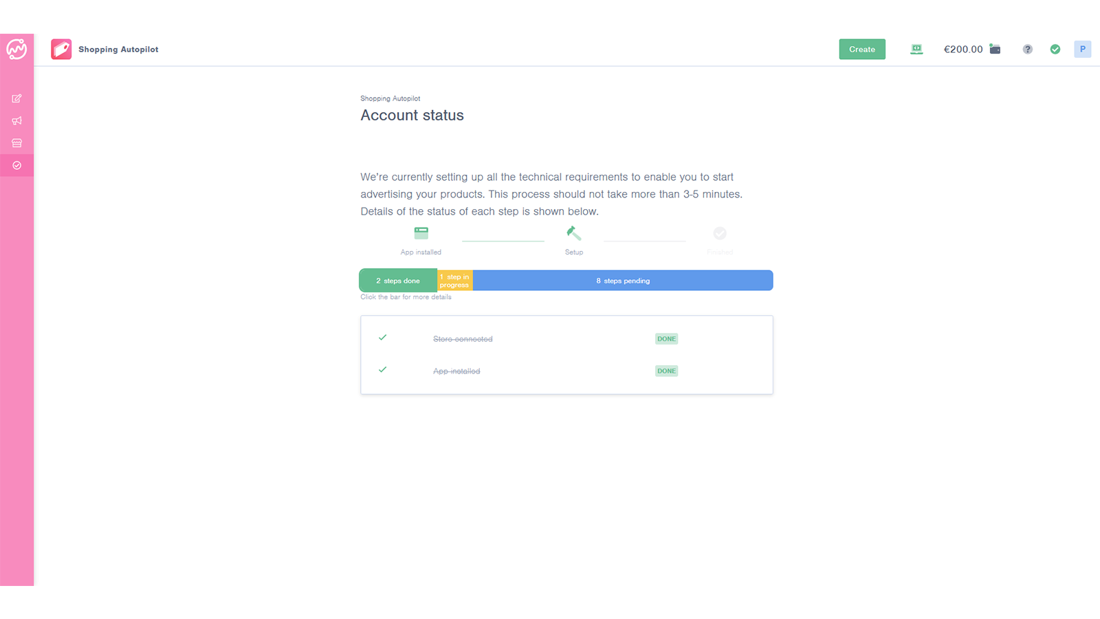 Shopping Autopilot Account Setup